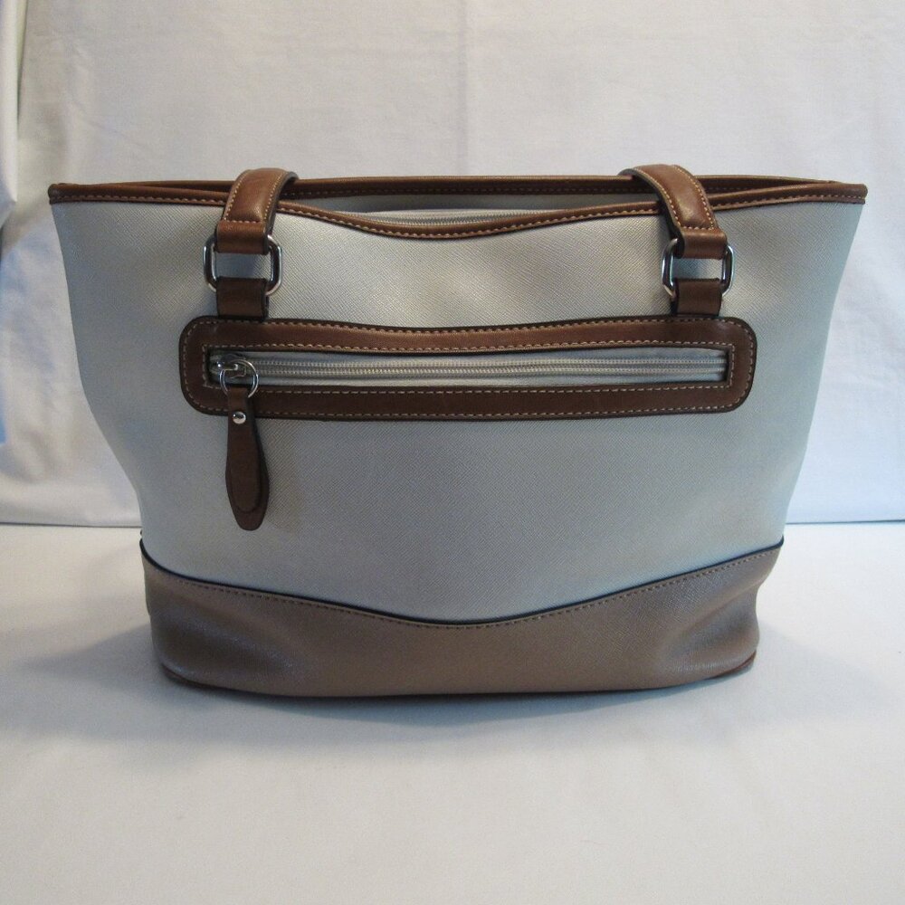 Giani Bernini Cream and Tan Purse/Handbag/Shoulder Bag - Picture 2 of 16